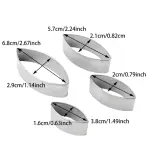 4 Pcs Water lily Petal Fondant Sugar craft Stainless Steel Cutter set