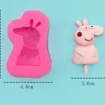 1 Cavity Peppa Pig cartoon silicone mould style 6