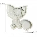 Cute Fox cartoon silicone mould Style 1