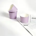50 Pcs Matt Purple Cupcake Liners