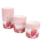 50 Pcs Strawberry Theme Cupcake Liners