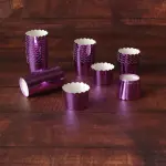 50 Pcs Metallic Pink Cupcake Liners