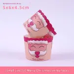 50 Pcs Small Santa Christmas Cupcake Liners