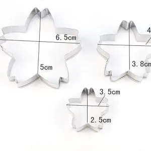 3 Pcs Sakura Petal Flower Cutter Set
