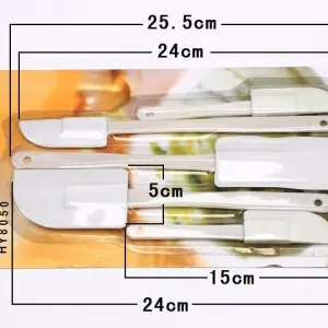 5 Pcs Rubber & Mixing Spatula Set
