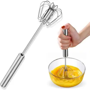 Semi-Automatic Stainless Steel Hand Push Whisk