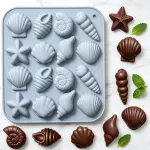 16 Cavity sea shell theme silicone mould