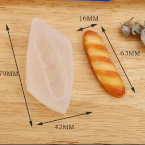 Miniature French load Bread silicone mould style 2