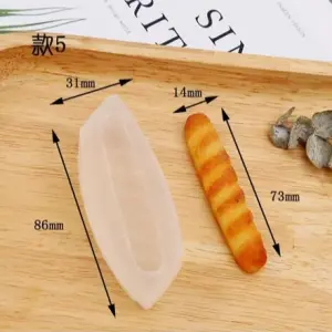 Miniature French load Bread silicone mould style 3