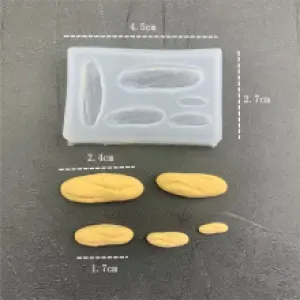 Miniature French load Bread silicone mould style 4