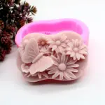 Butterfly and flower Theme silicone mould