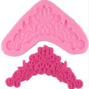 Large Floral Lace silicone mould