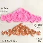 Crown boarder decorative silicone mould style 6
