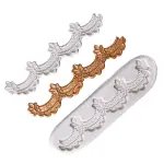 2 pcs Floral drape Lace Press silicone mould