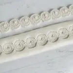 Bubble Scalloped Border Lace Fondant Marzipan silicone Mould