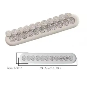 Bubble Scalloped Border Lace Fondant Marzipan silicone Mould