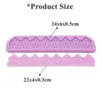 Vintage Scalloped Border Lace Fondant Marzipan silicone Mould