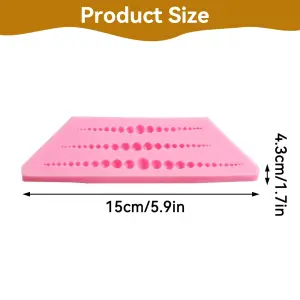 3 Cavity Bead Pearl Silicone Fondant silicone mould