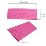 2 line floral Lace Pattern Silicone mould style 5