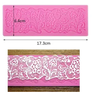 floral Lace Pattern Silicone mould style 6
