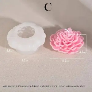 3D Lotus Silicone mould style 4