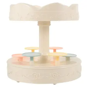 Auto 360 Degree Rotating Cupcake Stand 6PC plus cake stand on top stand