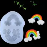 2 Cavity 3D Cloud rainbow Silicone mould