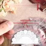 100 pcs Self Adhesive Lace printed Cookie Candy Sleeves