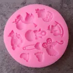 Baby shower theme silicone Fondant mould