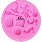 Witchcraft theme,Witch Mould halloween silicone fondant mould