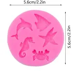 Sea Horse & Starfish Design Candy fondant Mold