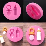 3D Fondant Cake Silicone Mould Candy Baby Bottle Silicone Fondant Mould Cake Decorating Baking Mold
