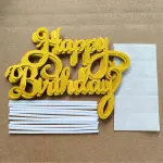 2 pcs Happy Birthday Paper Cake topper