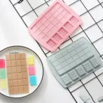 Chocolate slab with mini cholate bites silicone mould