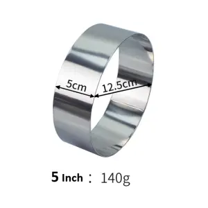 5 inch Round Stainless Steel Cake Ring