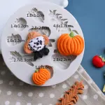Halloween Themed Silicone Fondant Molds,Pumpkin Head,Scarecrow,Insect Shaped Mold For Festival Gift,1pc