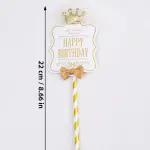 Crown Detail Paper Cake Topper