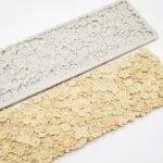 Flower Silicone Embossing Mat Fondant Impression Textured Lace Mat Cake Border Brim Decorating Mould