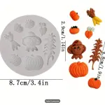 Halloween Themed Silicone Fondant Molds,Pumpkin Head,Scarecrow,Insect Shaped Mold For Festival Gift,1pc