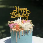 2 pcs Happy Birthday Paper Cake topper