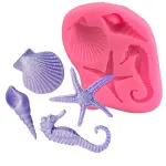 Starfish & Shell Silicone fondant Mold