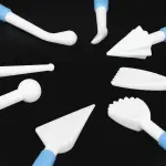 DIY Baking Tools,Eight Carving Pens Cake Sculpting Modeling Tools Removable Design for Decorate Fondant Cakes for Make Cakes with Various Patterns