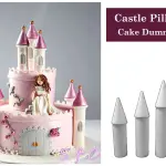 Castle Pillar Foam Square Cake Dummy ( Height 10 cm diameter 3.5 cm)