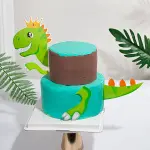 3pcs Dinosaur cake topper theme set