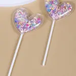 2pcs Heart Cake Topper