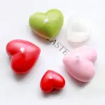 1pc Reusable DIY Silicone Mold,Creative White Heart Shaped Washable Candle Mold For DIY Lovers