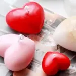 1pc Reusable DIY Silicone Mold,Creative White Heart Shaped Washable Candle Mold For DIY Lovers