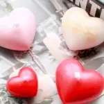 1pc Reusable DIY Silicone Mold,Creative White Heart Shaped Washable Candle Mold For DIY Lovers