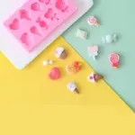 1pc Heart & Lollipop Shaped DIY Silicone Mould