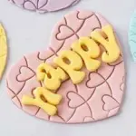 1pc Heart Shaped impression mat